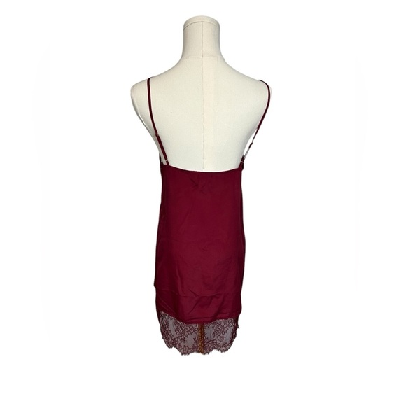 Cami NYC Silk Blend Slip Lace Sheer Lingerie Dress Red Size Small - Picture 5 of 12